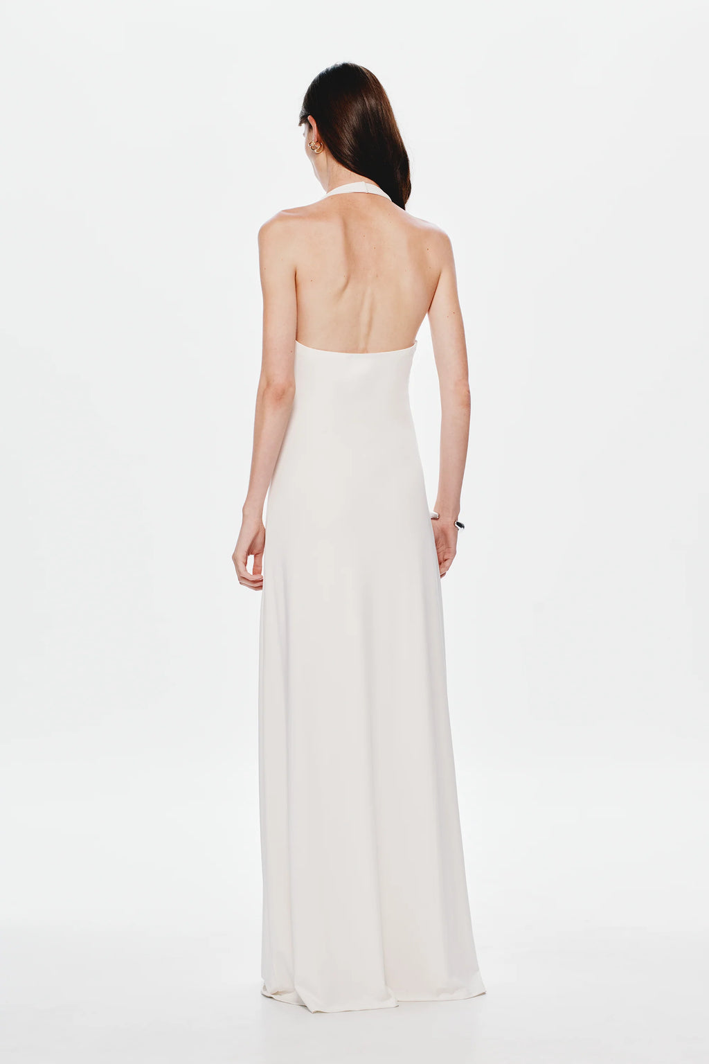 Jennifer Cupro Gown in Ivory