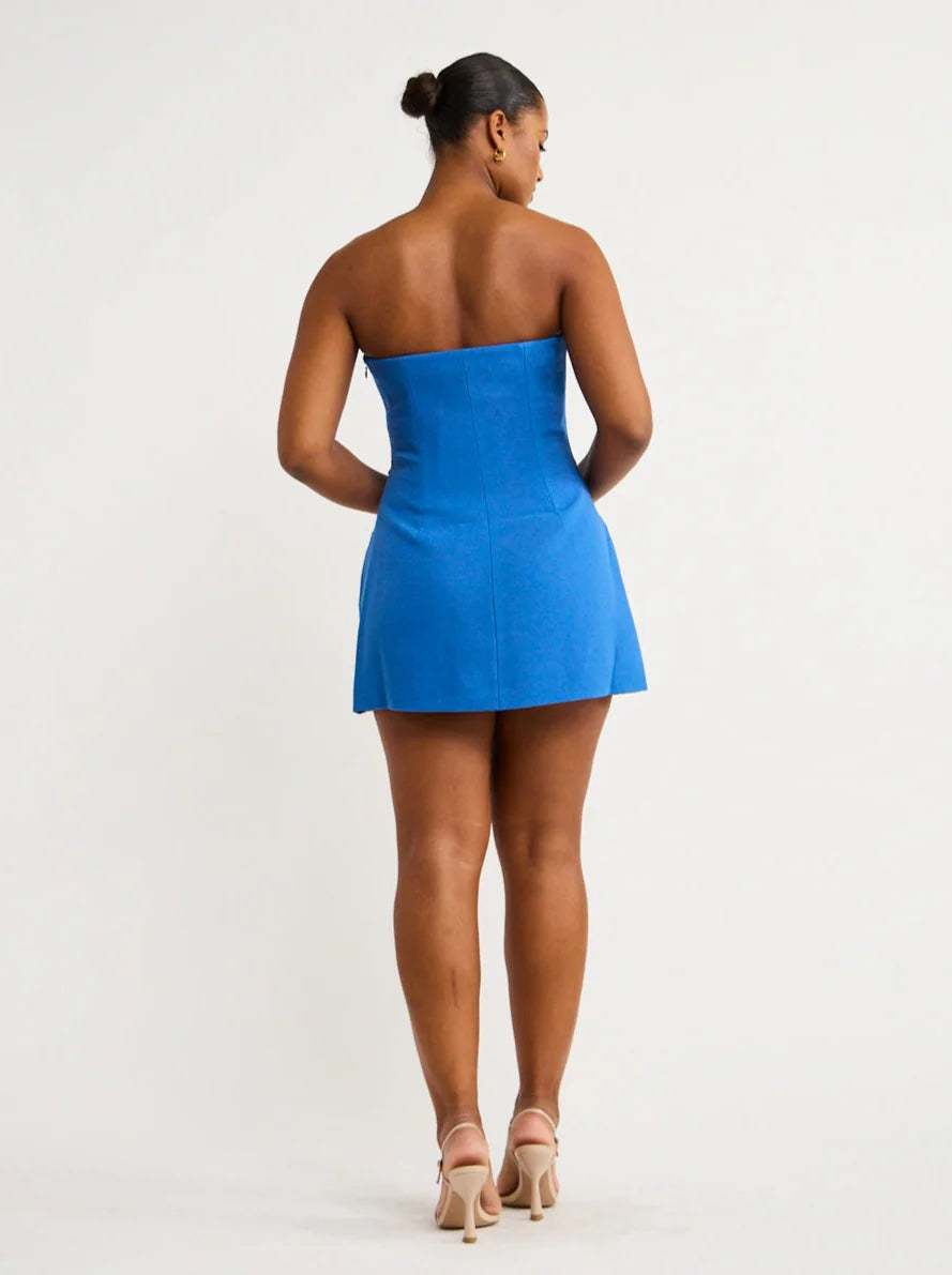Spoerri Mini Dress in Cobalt Blue