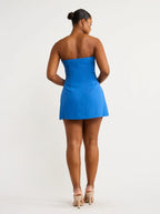 Spoerri Mini Dress in Cobalt Blue
