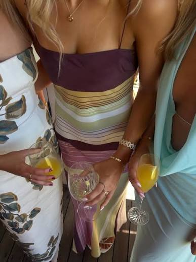 Fontana Slip Dress with Elisa Stripe