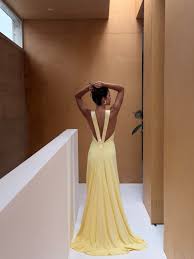 Rosa Gown in Lemon