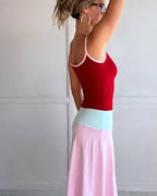 Lucy Midi Dress in Sorbet